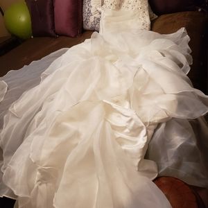 Wedding Gown with Sequins/ never worn
